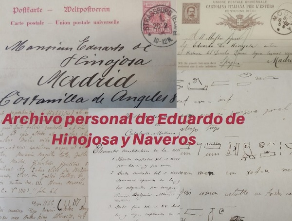 Inventario del Archivo personal de Eduardo de Hinojosa y Naveros (Folio Complutense)