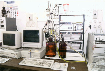 Equipment used in developing the technology.