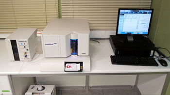 The equipment consists of a Luminex technology analyzer based on flow cytometry and software XPONENT