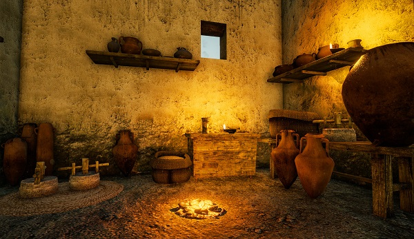 Espacio doméstico con elementos de la Edad de Hierro del Puig de Sant Andreu. / patrimoni.gencat.