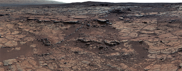 Imagen tomada por Curiosity del Gillespie Lake Member, en el valle Paz de Marte. / NASA/JPL-Caltech/MSSS.