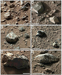 Fotografías de las rocas analizadas en el estudio. / R.A. Yingst et al.