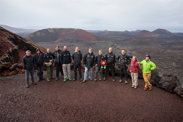 El equipo de PANGAEA, en el Parque Nacional de Timanfaya. / ESA-L.Ricci.