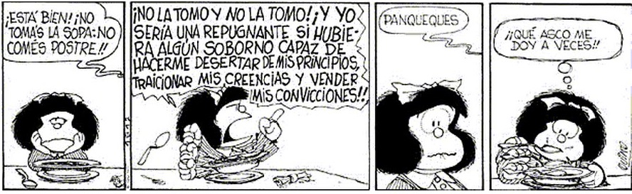 Mafalda y la sopa por Quino