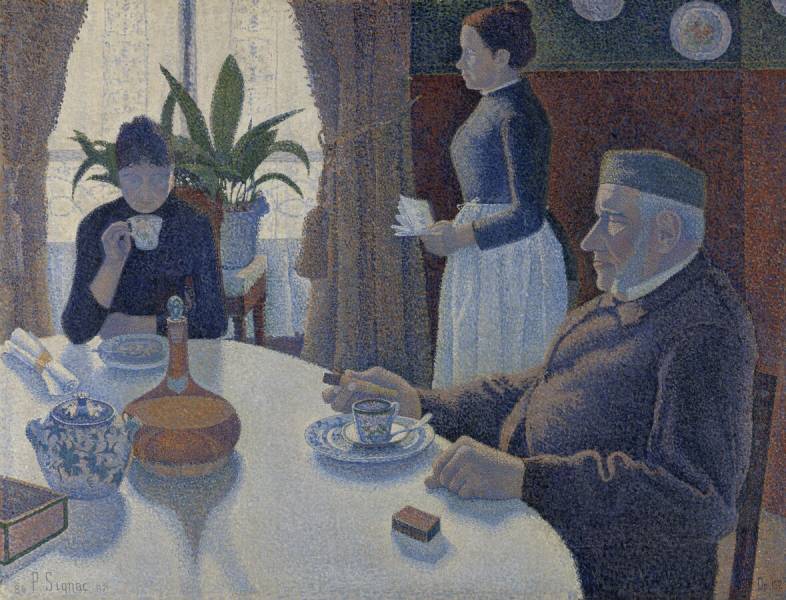 Paul Signac (1863-1935) The dining room, Opus 152, 1886 - 1887