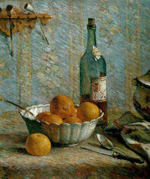 Emile Schuffenecker (1851-1934) Still life with a bowl and fruits, 1886