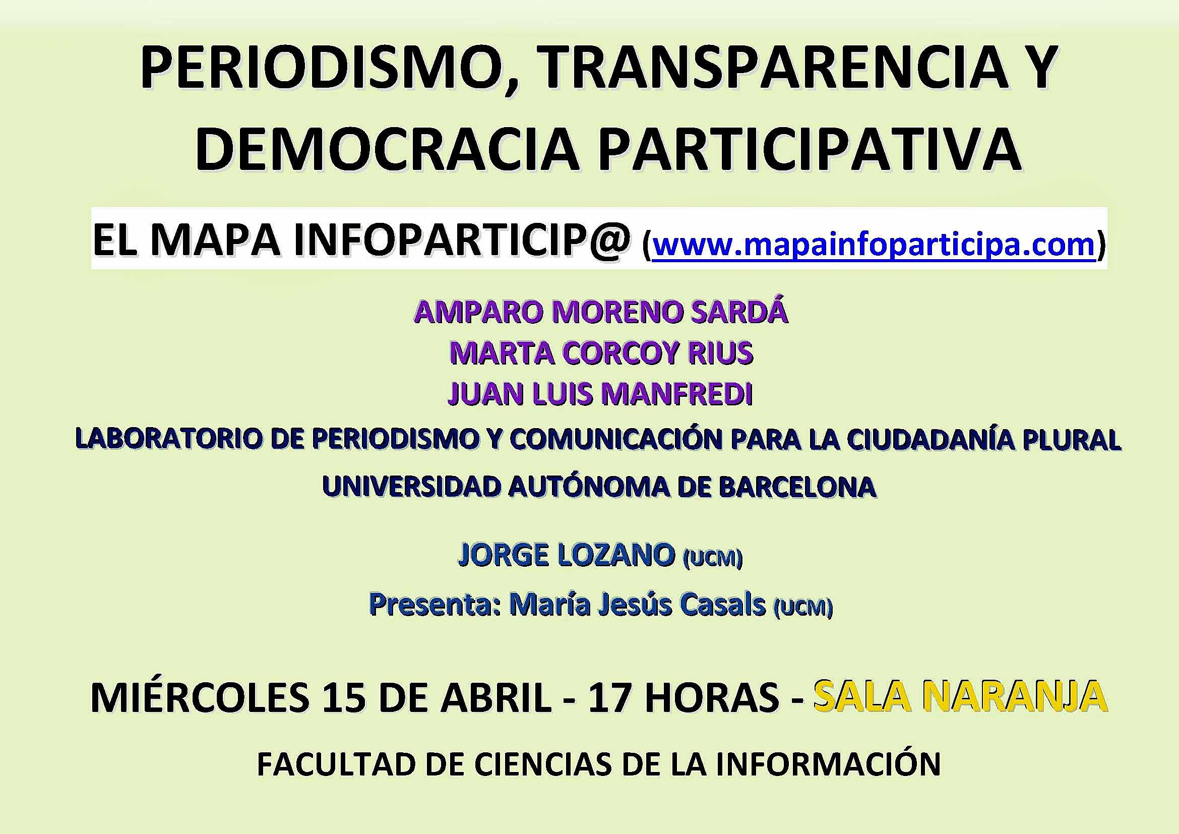 Periodismo, transparencia y democracia participativa: el mapa Infoparticip@ (www.mapainfoparticipa.com)