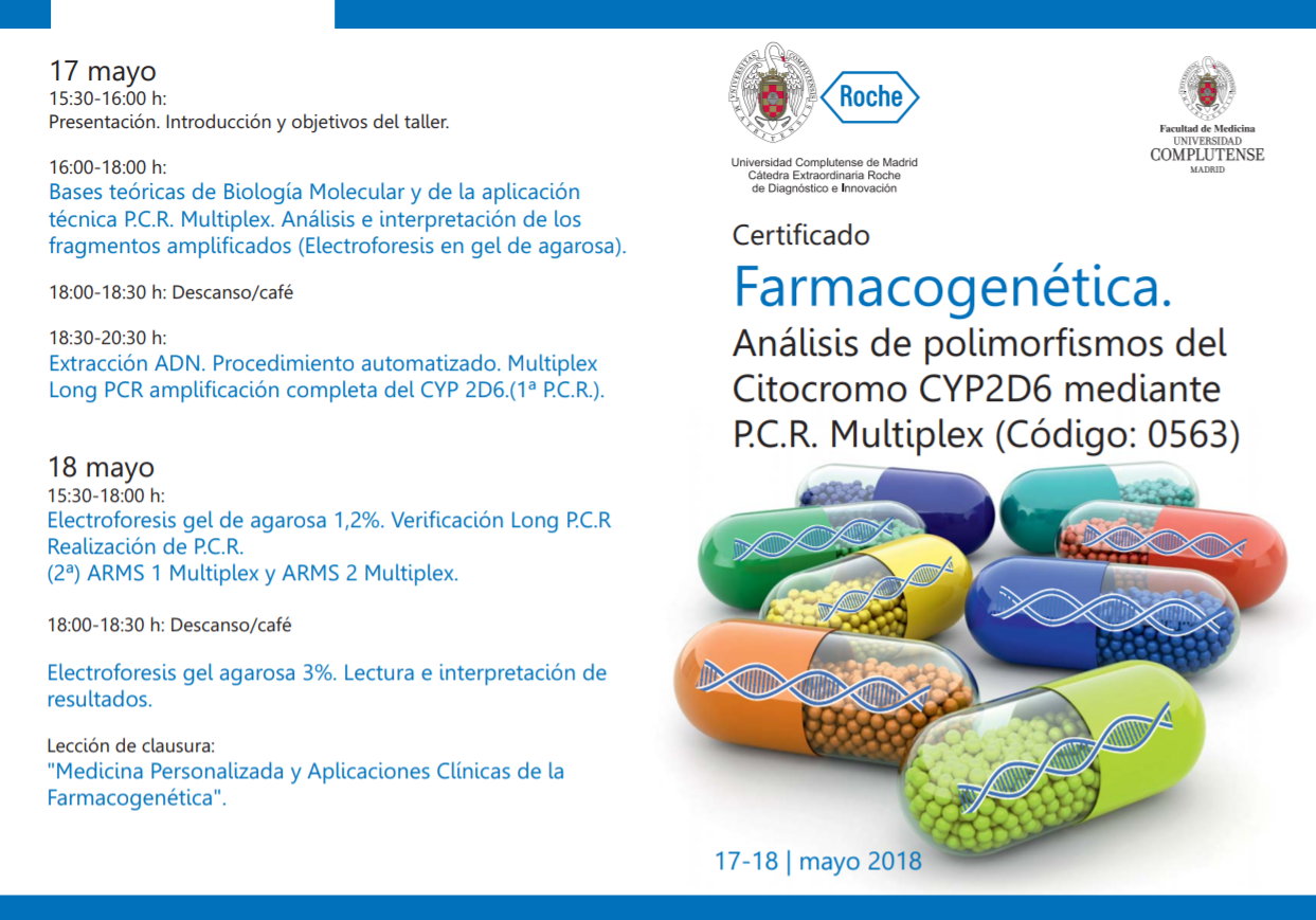 Certificado: "Farmacogenética. Análisis de polimorfismos del Citocromo CYP2D6 mediante P.C.R. Multiplex" (Código: 0563)