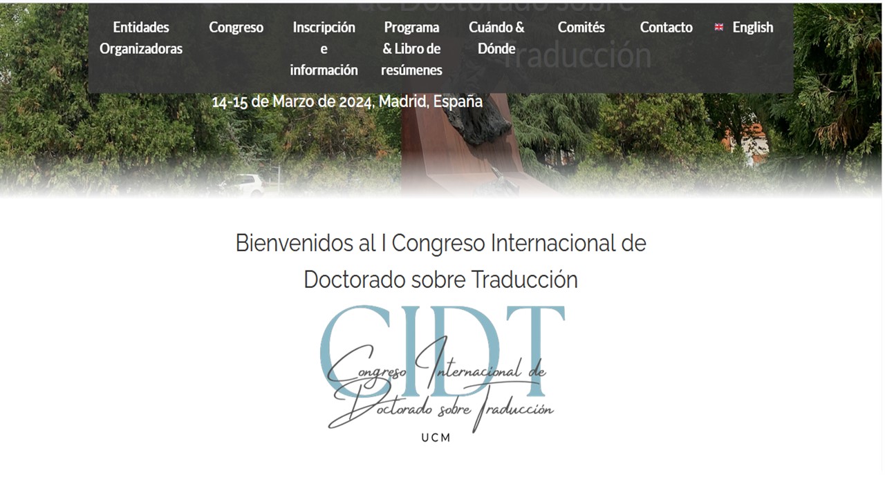 I Congreso Internacional de Doctorado en Traducción, 14 y 15 de marzo 2024