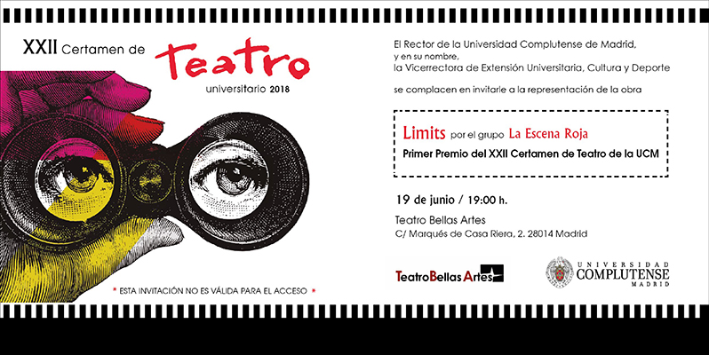Ven a ver la representación de la obra ganadora del XXII Certamen de Teatro UCM con La Escena Roja. Martes 19, en el Teatro Bellas Artes
