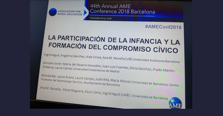 Participación del Grupo en la 44th AME Conference.