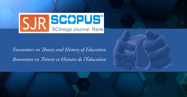 Encounters in Theory and History of Education entra en el índice SRJ