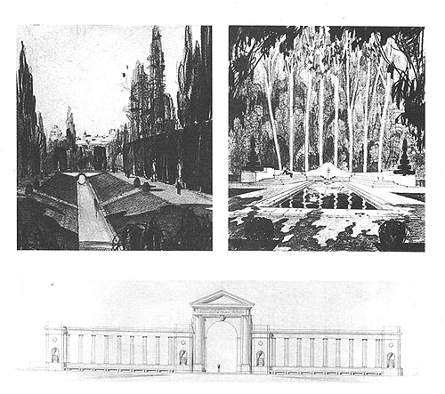 Algunos bocetos históricos del diseño el Jardín Botánico complutense (1928)