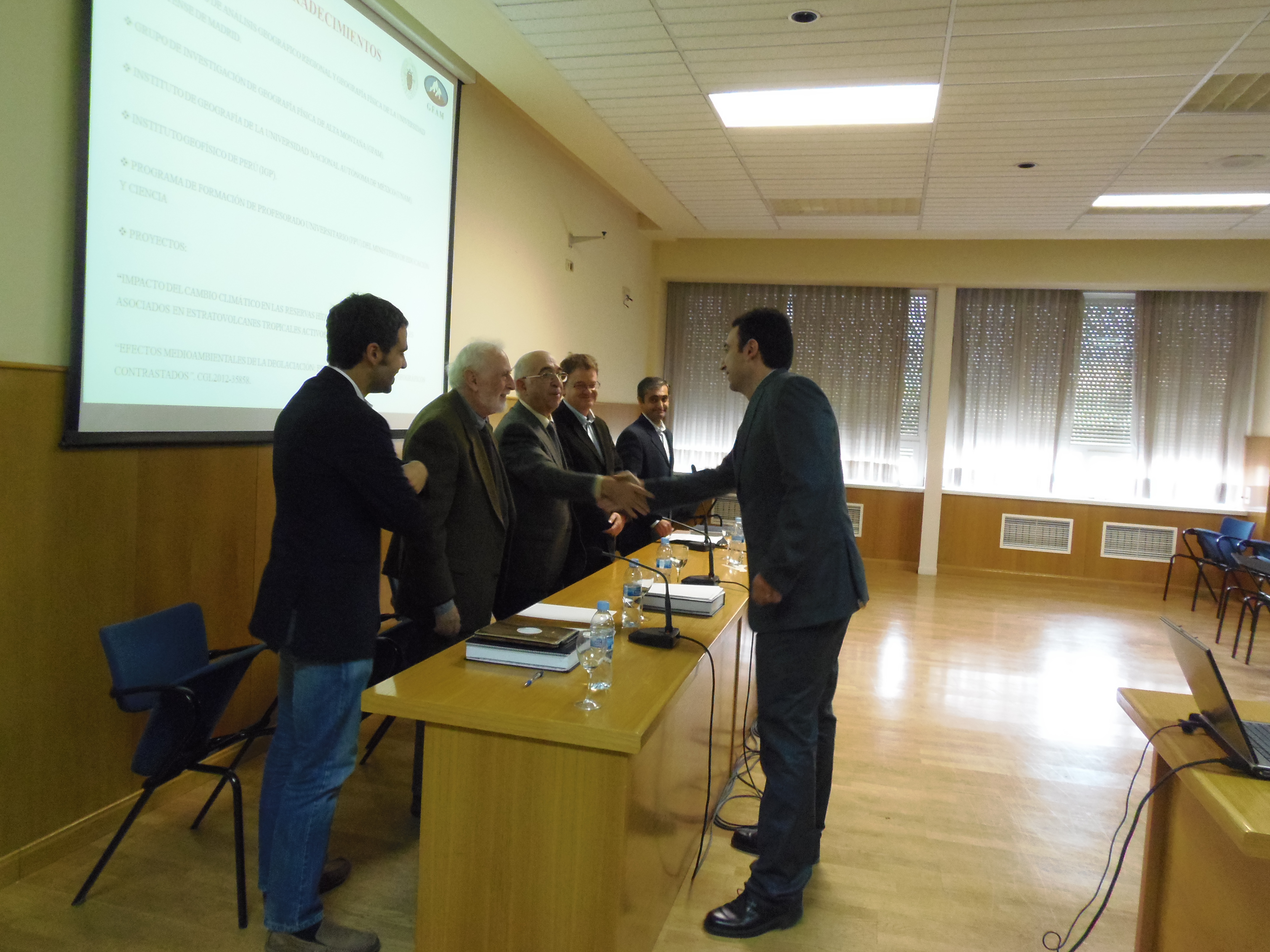 Defensa de la Tesis doctoral de D. Jesús Alcalá Reygosa