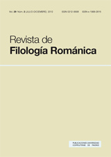 Revista de Filolog&iacute;a Rom&aacute;nica