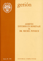 Alimenta. Estudios en homenaje al doctor Michel Ponsich Alimenta. Estudios en homenaje al doctor Michel Ponsich