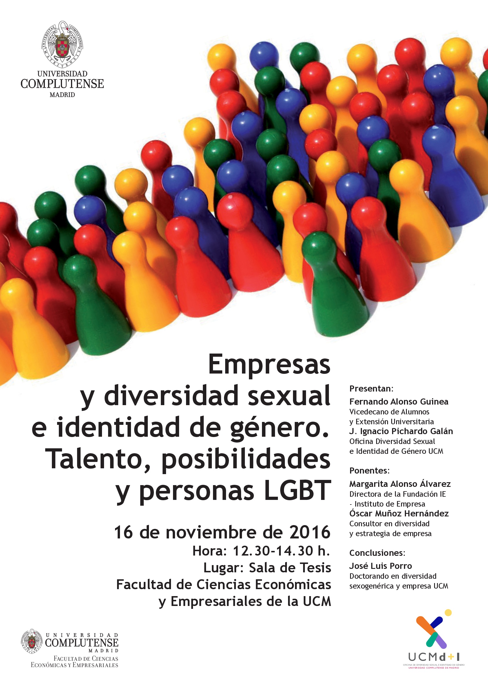 Seminario “Empresas y diversidad sexual e identidad de género”, Universidad Complutense de Madrid. Cartel