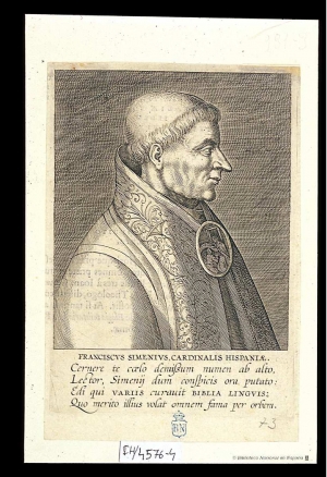 Retrato de Francisco Ximénez de Cisneros