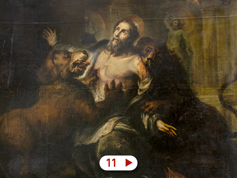 Imagen obra 11, enlace a audio guía Martirio de San Ignacio de Antioquía