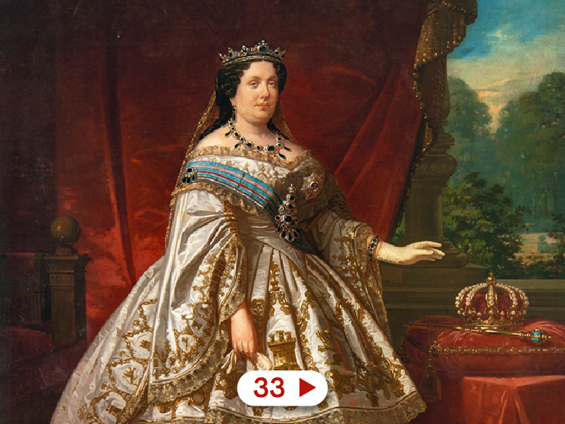 Imagen obra 33, enlace a audio guía Retrato de Isabel II