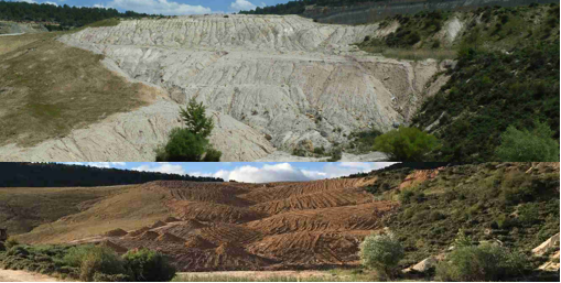 Restoration at the Nuria Mine, 2017.