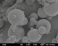 Magnesium polyacrylate microgels obtained by the concentrated emulsion polymerization method and loaded with glucose oxidase.