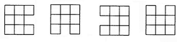 Figure 2: Example of a mesh of 3x3 equal squares with an empty grid to measure visual acuity