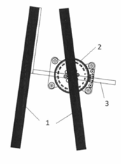 Bi-tubo con Iso dos tubos (1) con una variación de ángulo de 20°