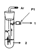 Retención del mercurio vapor mediante el polímero (P1)