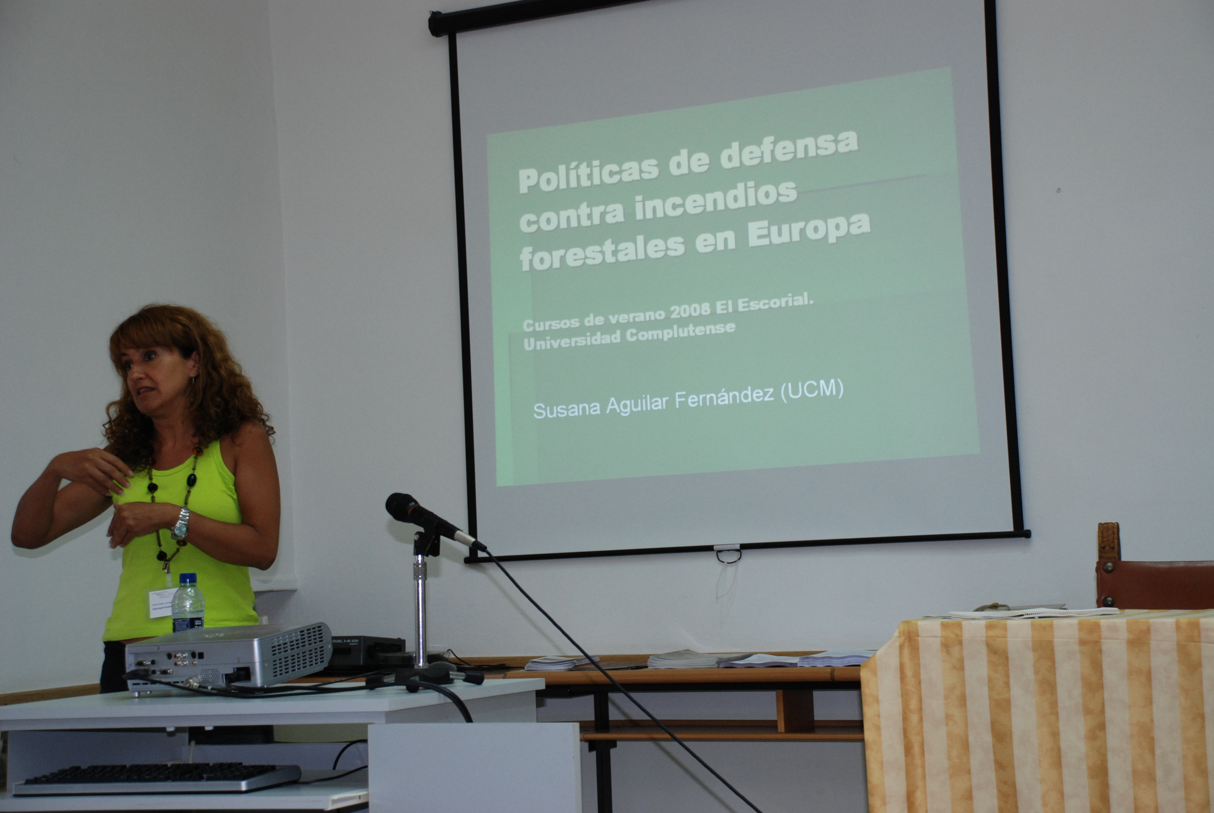 Prof. Aguilar keynote at the UCM Summer Courses 2008