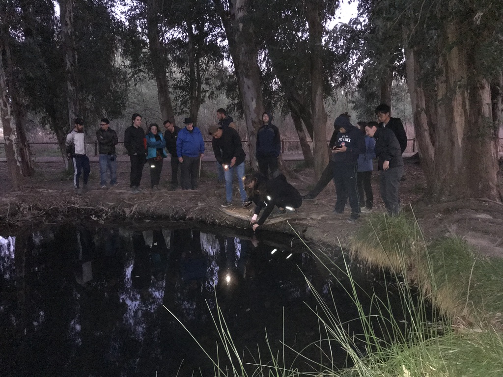 Midiendo la conductividad en los Ullals de Balthasar. 2019