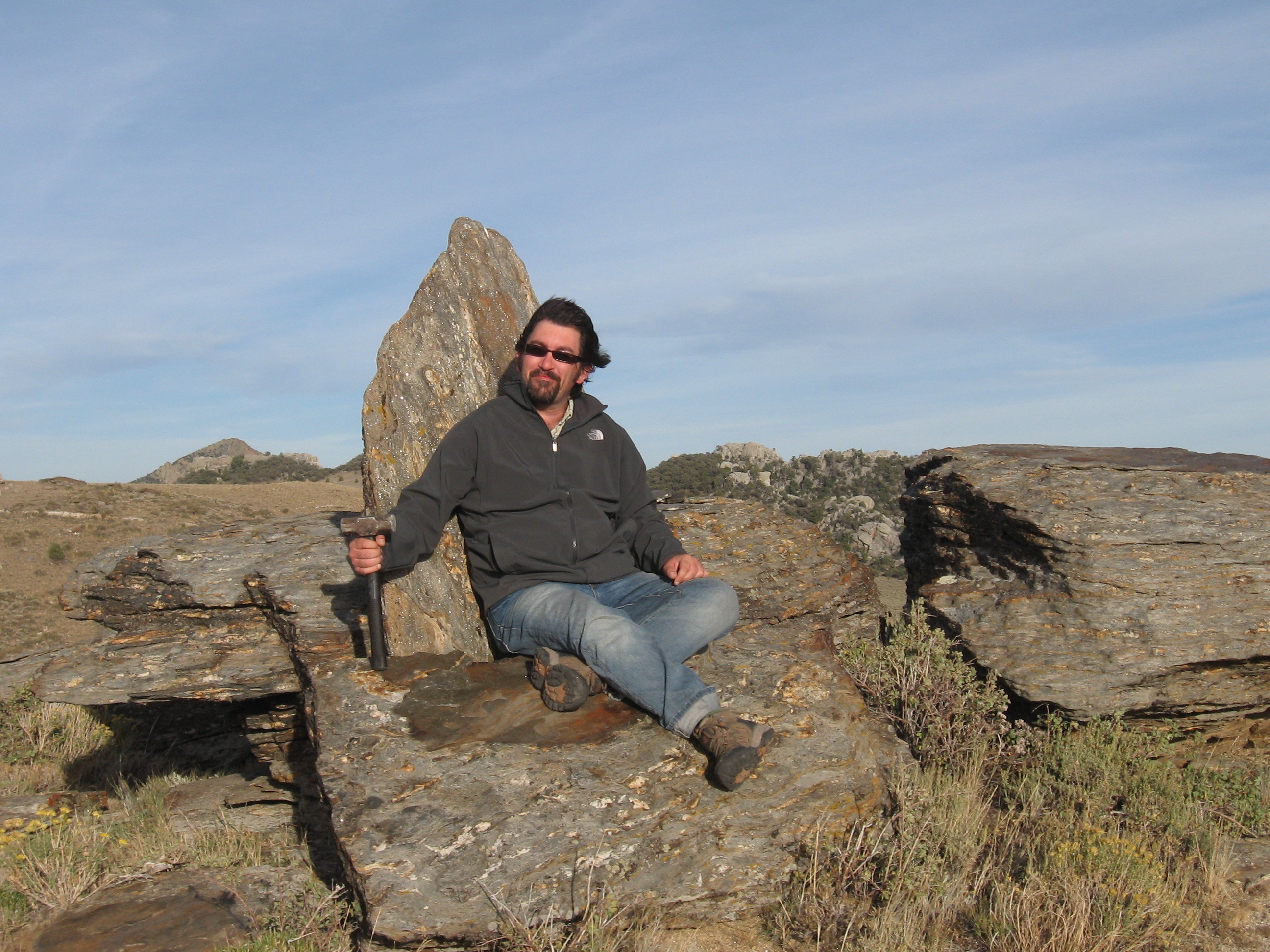 Trono de esquisto en algún lugar del SE de Idaho