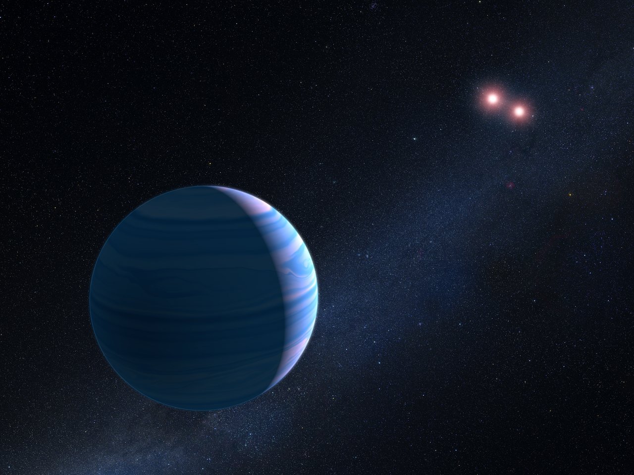 Imagen artística de un exoplaneta