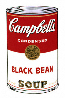 Warhol. Black beans - 1968