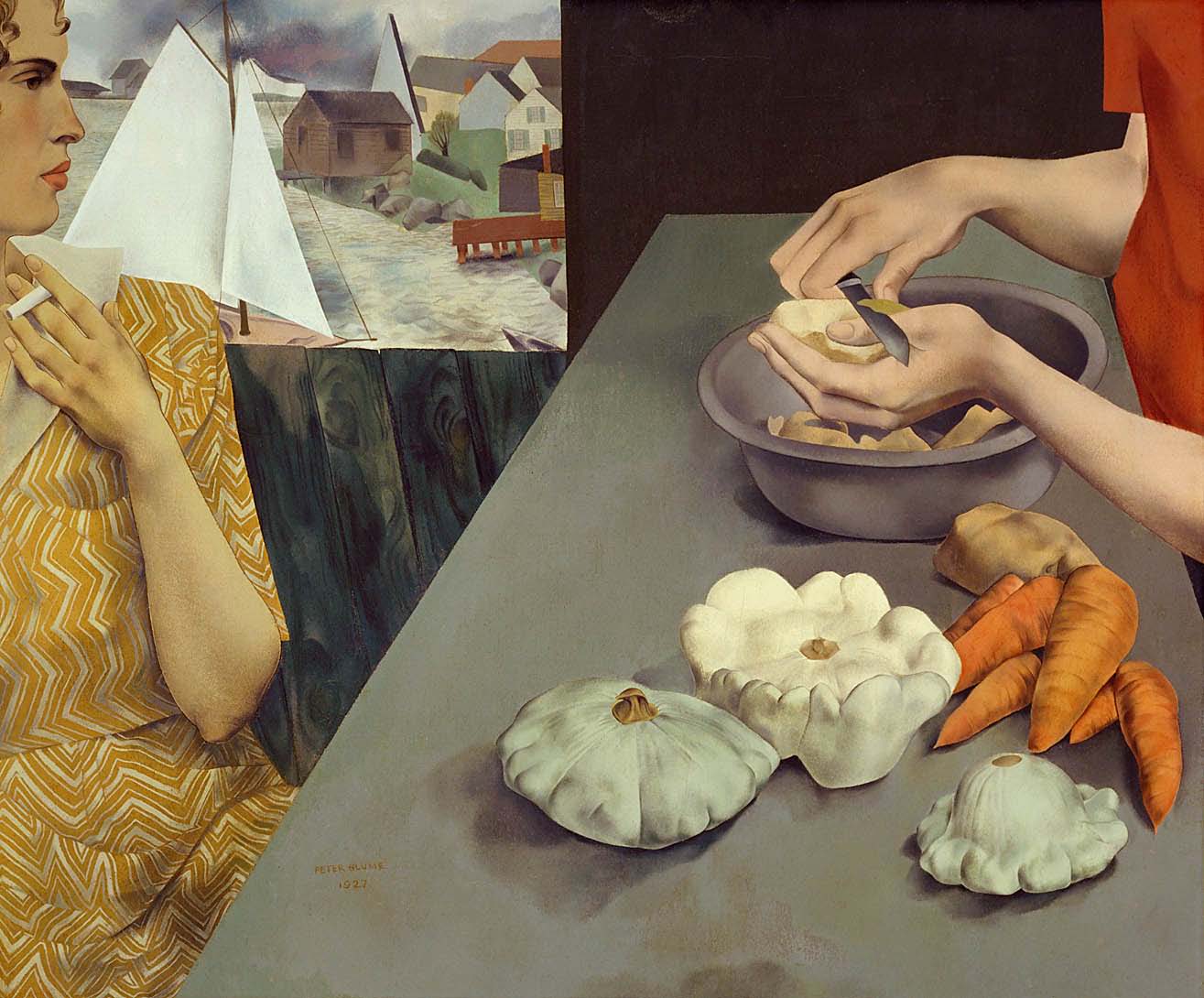 Peter Blume. Cena con verduras - 1927