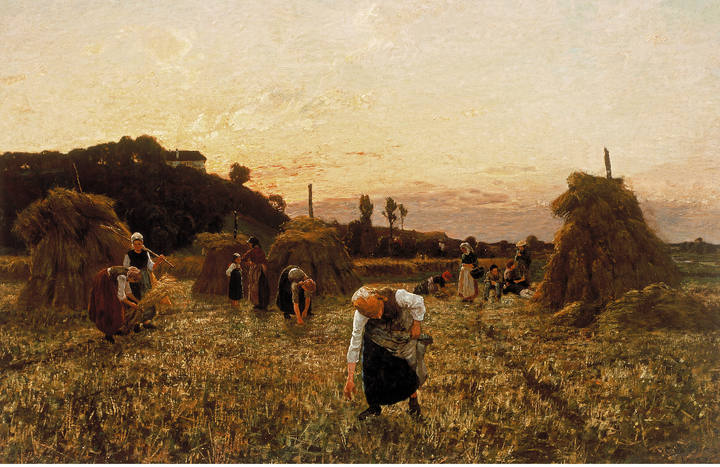 Espigadoras al atardecer - J Bretón - 1863