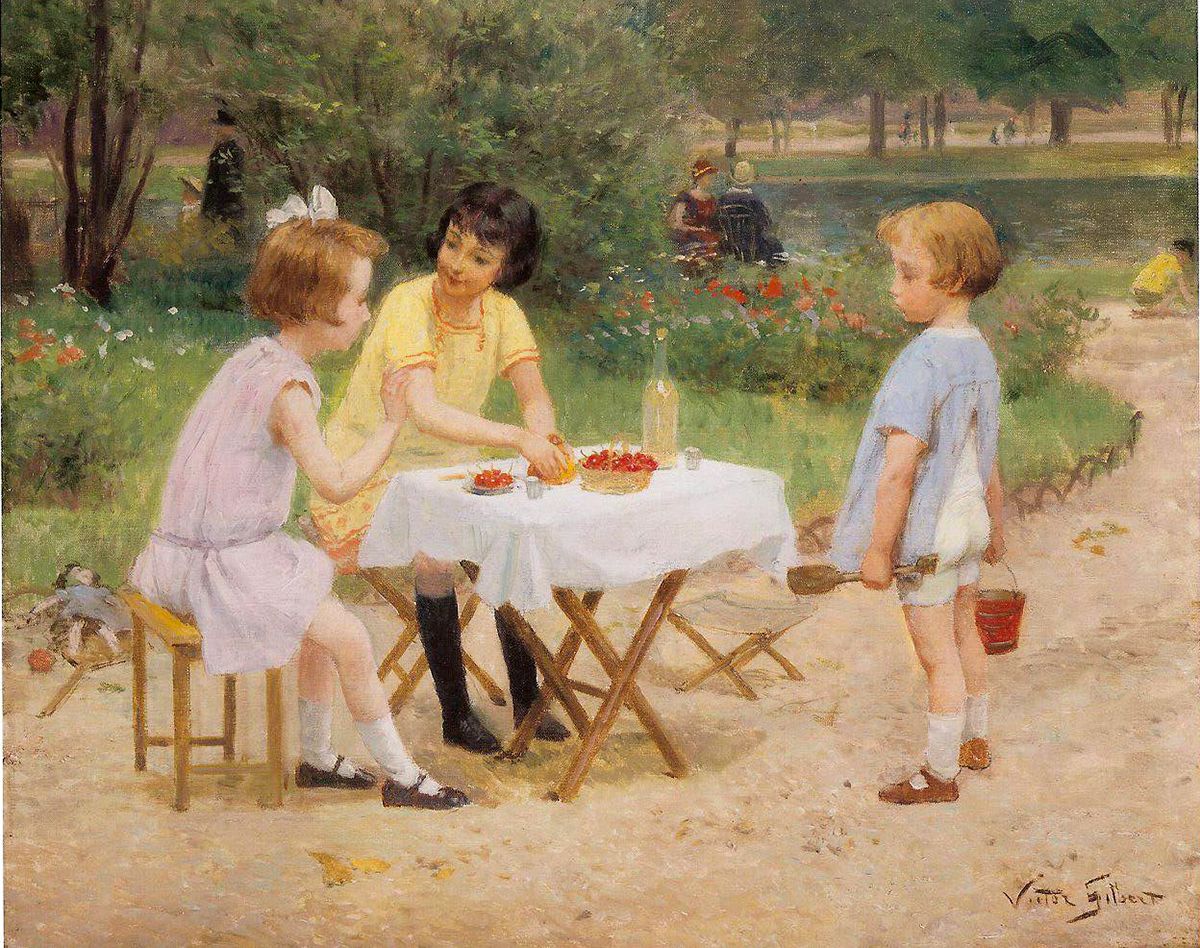 Victor Gabriel GILBERT - La merienda