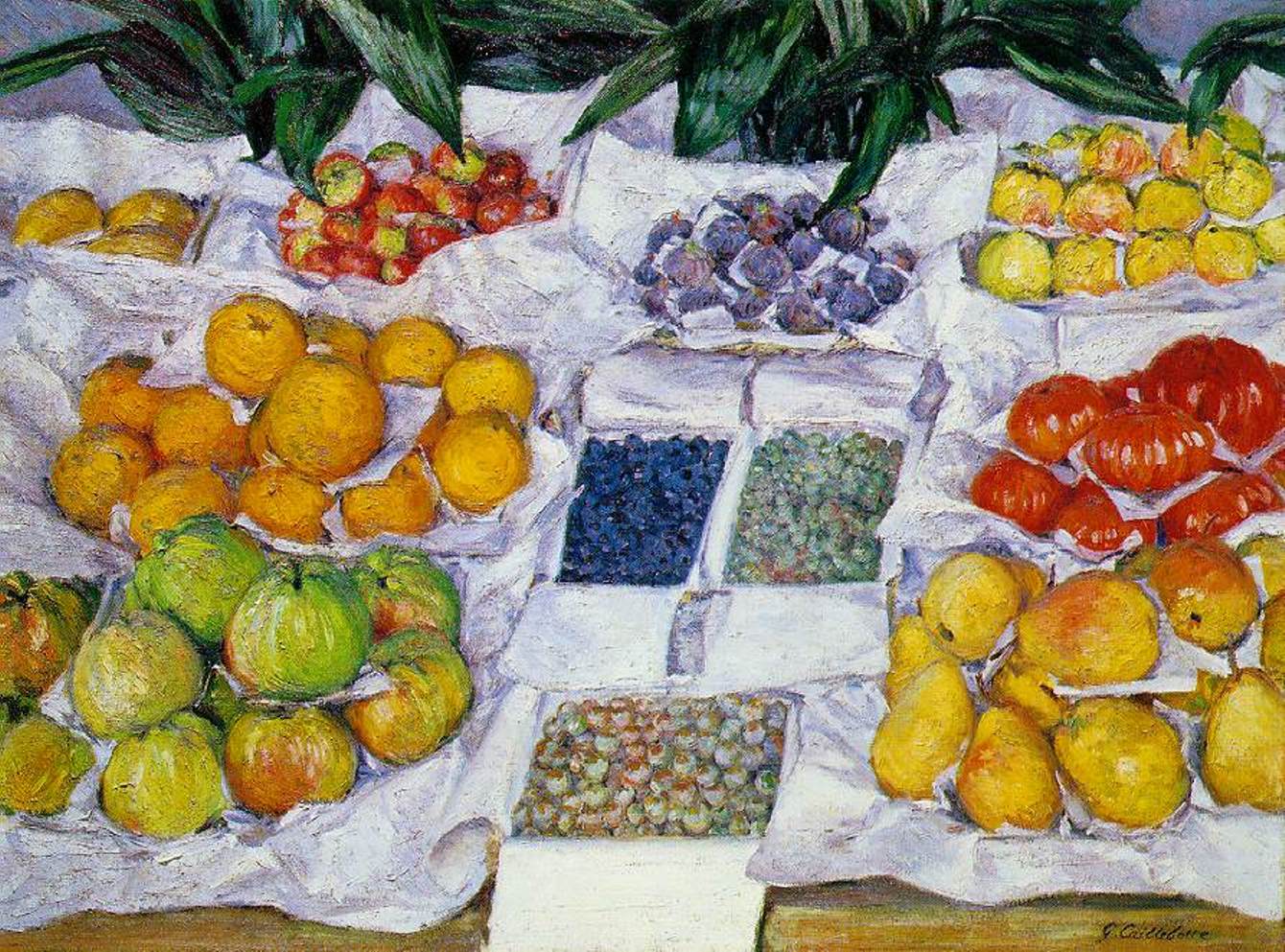 Caillebotte. Frutas expuestas en un escaparate - hacia 1881-82