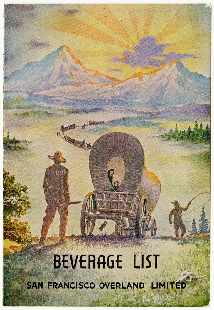 San Francisco Overland Limited, beverage list - 1946