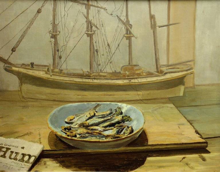  Dirk Nijland (1881 - 1955) Still life with fishes, 1922