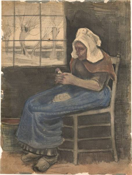 Vincent van Gogh (1853-1890) Woman peeling potatoes, 1881
