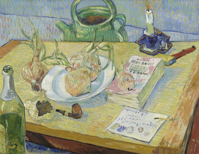 Vincent van Gogh (1853-1890) Still life with a plate of onions, 1889