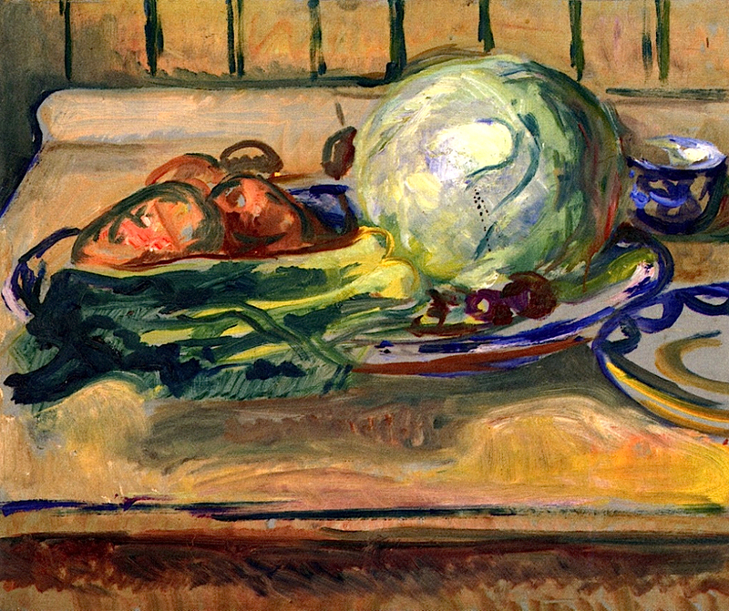 Edvard Munch - Still Life with Cabbage and other Vegetables - 1926–30