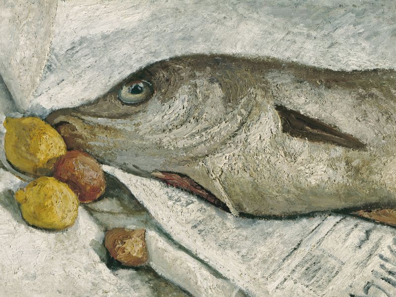 Paula Modersohn-Becker (1876 - 1907) - Stillleben mit Fisch