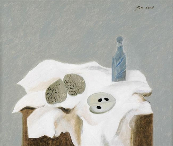 Jean David - Still life on a white tablecloth