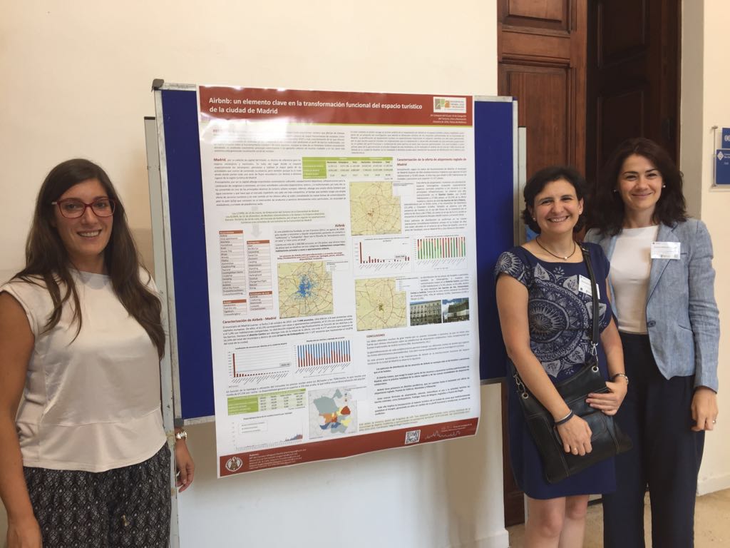 Libertad Troitiño, María García y Carmen Mínguez en el Coloquio de Geografía del Turismo, Ocio y Recreación en Palma de Mallorca (6-8 octubre 2016)