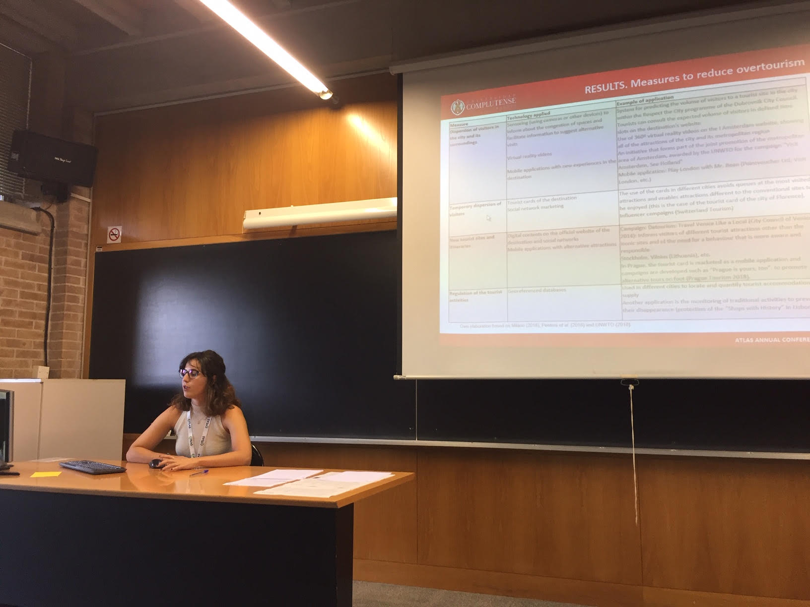 Sofía Mendoza en el ATLAS Annual Conference 2019. Girona, 17-20 septiembre de 2019