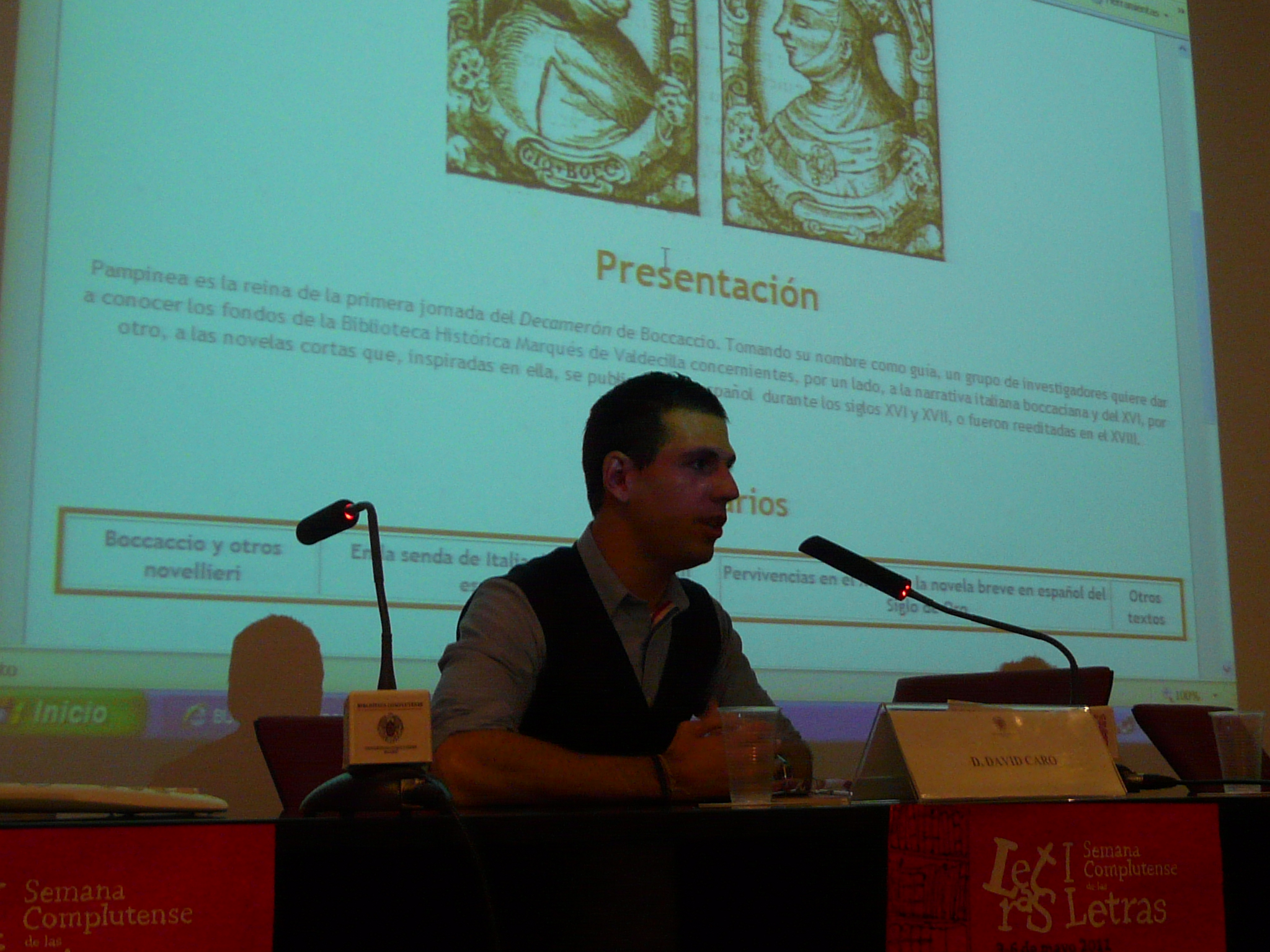 Presentación en la Biblioteca Histórica. UCM