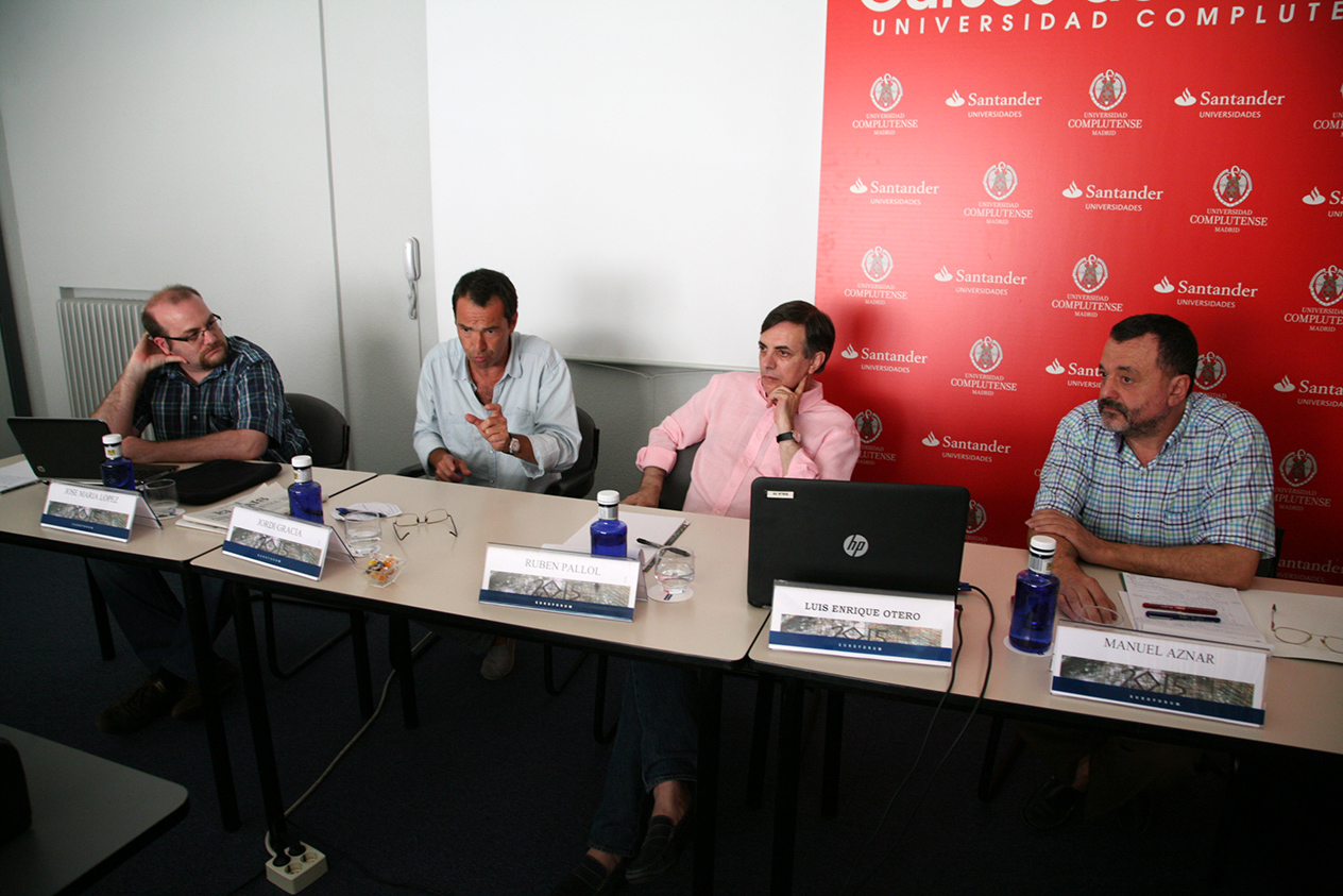 Mesa redonda José María Lopez Sánchez, Jordi Gracia, Luis Enrique Otero Carvajal y Manuel Aznar Soler