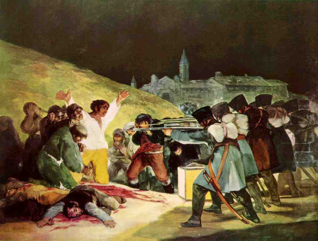 Los fusilamientos del 3 de mayo, Goya, Museo del Prado, Madrid -España-